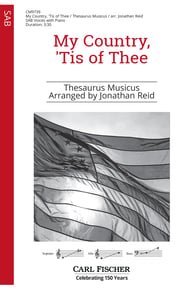 My Country, 'Tis of Thee SAB choral sheet music cover Thumbnail